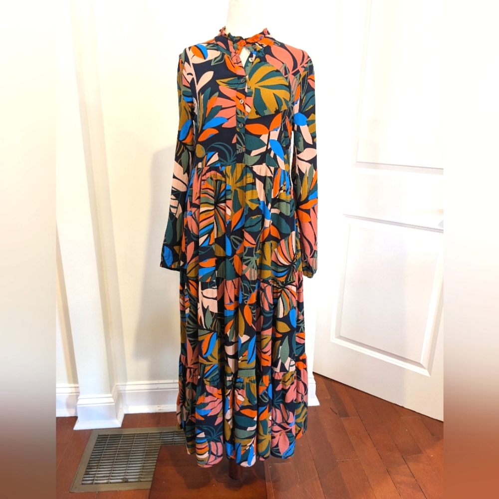 Boden Floral Multicolor Maxi Dress